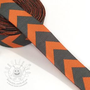 Szalag Chevron orange