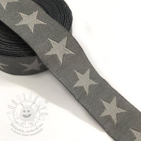 Szalag Stars dark grey/light grey