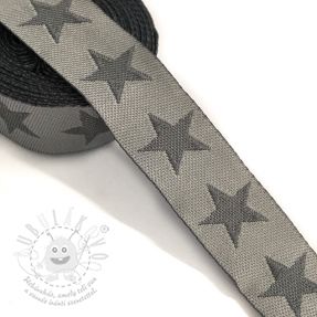 Szalag Stars light grey/dark grey