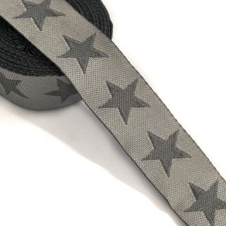 Szalag Stars light grey/dark grey