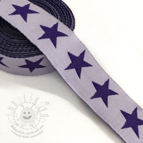 Szalag Stars light purple/purple