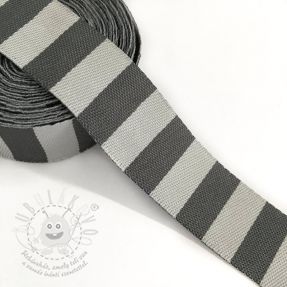 Szalag Stripe grey