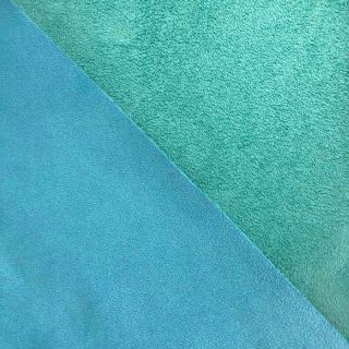 Műbőr bársony ALASKA turquoise/aqua