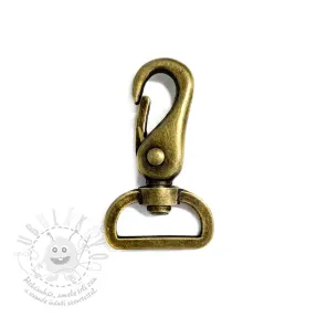 Fém karabiner 25 mm messing