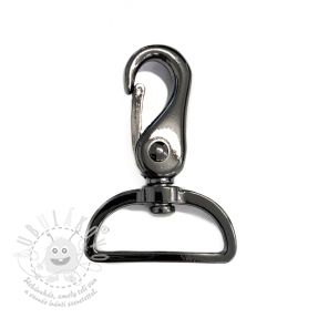 Fém karabiner 40 mm anthracite