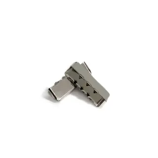 Szalagvég 25 mm silver
