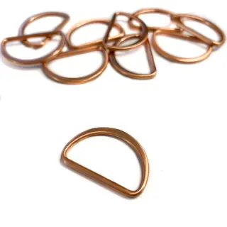Félkarika 25 mm copper