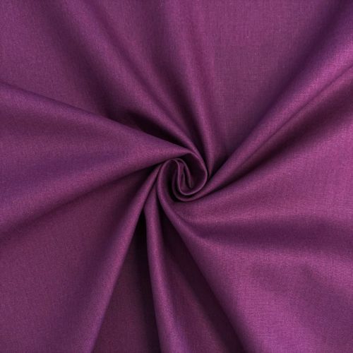 Popelín pamut anyag dark purple