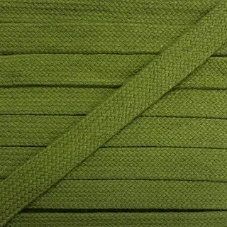 Pamut zsinór lapos 13 mm olive green