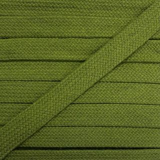 Pamut zsinór lapos 17 mm olive green