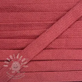 Pamut zsinór lapos 13 mm coral