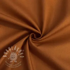 Popelín pamut anyag cognac