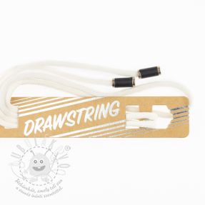 Kapucni zsinór fém végekkel 115 cm HEAD3 off white