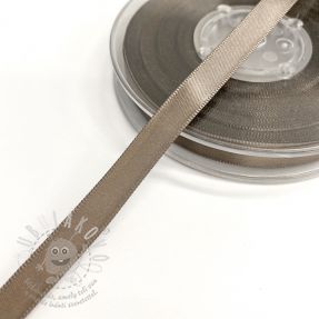 Kétoldalas szatén szalag 9 mm taupe