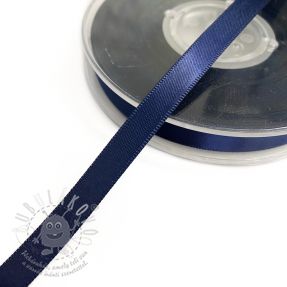 Kétoldalas szatén szalag 9 mm dark blue