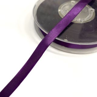 Kétoldalas szatén szalag 9 mm purple