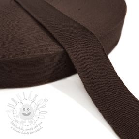 Pamut heveder 4 cm dark mocha