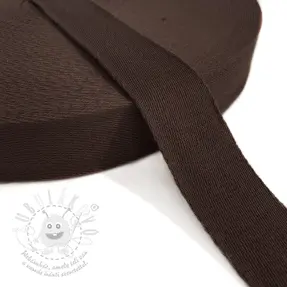 Pamut heveder 4 cm dark mocha
