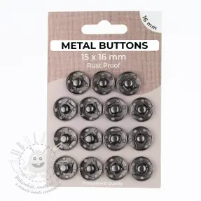 Patentozó szett METAL 16 mm anthracite
