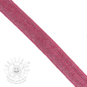 Szegőgumi glitter 20 mm fuchsia