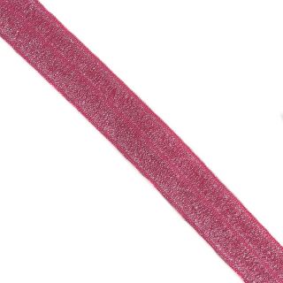 Szegőgumi glitter 20 mm fuchsia