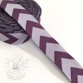 Szalag Chevron purple