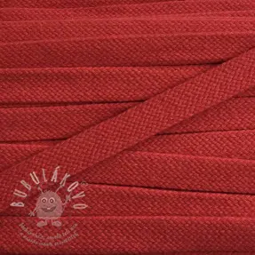 Pamut zsinór lapos 15 mm red