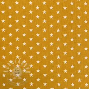 Pamutvászon Petit stars ochre