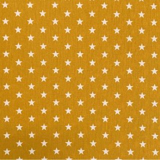 Pamutvászon Petit stars ochre