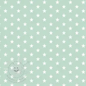 Pamutvászon Petit stars mint