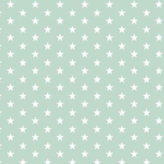 Pamutvászon Petit stars mint