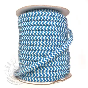Kötött zsinór ZIG ZAG aqua