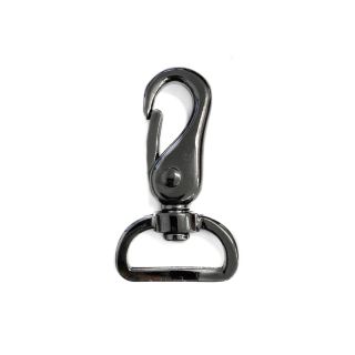 Fém karabiner 25 mm anthracite