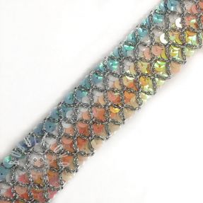 Szalag Sequin MULTI rose