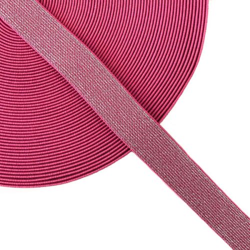 Sima gumi 2,5 cm glitter pink