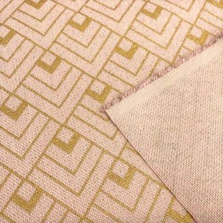 Dekorációs anyag Linenlook Art deco cubes rose metallic premium