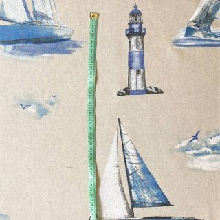 Dekorációs anyag Linenlook Lighthouse sailing