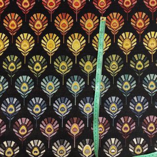 Dekorációs anyag GOBELIN PREMIUM Peacock Feather Bow black