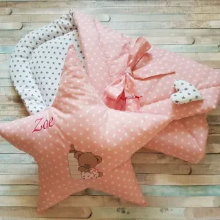 Pamutvászon Petit stars mint