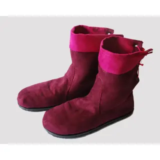 Műbőr bársony ALASKA fuchsia/amethyste