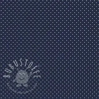 Pamutvászon Petit dots navy