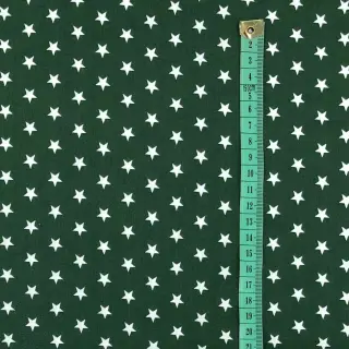 Pamutvászon Petit stars dark green