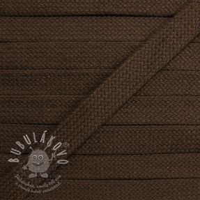Pamut zsinór lapos 17 mm dark mocha
