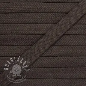 Pamut zsinór lapos 13 mm mocha