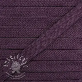 Pamut zsinór lapos 13 mm violet
