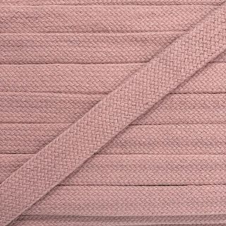 Pamut zsinór lapos 13 mm washed pink
