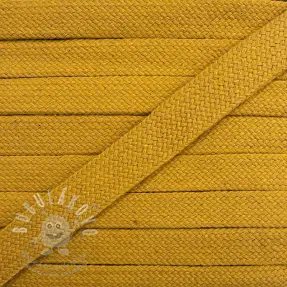 Pamut zsinór lapos 13 mm ochre