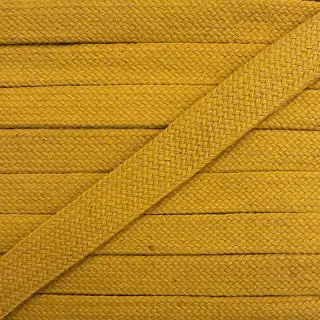 Pamut zsinór lapos 13 mm ochre