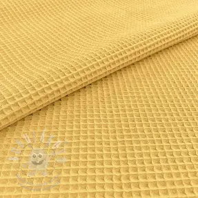 Bavlna s vaflovou väzbou soft yellow