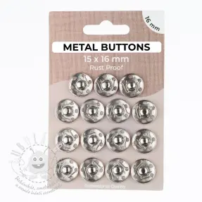 Patentozó szett METAL 16 mm silver